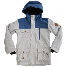 Купить куртка утепленная детская quiksilver raft youth grey heather серый,синий ( id 1187357 )