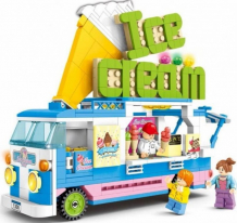 Купить конструктор sembo фургончик мороженое (453 детали) 601300