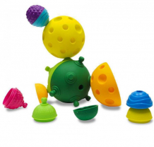 Купить развивающая игрушка lalaboom 3 тактильных шара (18 деталей) bl930