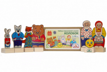 Купить деревянная игрушка краснокамская игрушка набор персонажи сказки колобок картонная коробка н-20