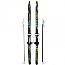 Купить ski race лыжи подростковые с палками 150 см лыжи ski race