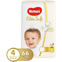 Купить подгузники huggies elite soft 4, 8-14 кг, 66 шт. ( id 4861842 )
