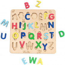 Купить деревянная игрушка eco wood art сортер английский алфавит eengaplhabet