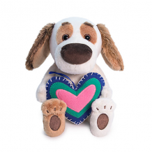 Купить мягкая игрушка budi basa собака бартоломей baby с сердечком из флиса, 20 см ( id 14080164 )