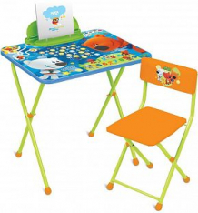 Купить набор мебели nika kids ми-ми-мишки, цвет: зеленый/оранжевый ( id 10270643 )