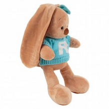 Купить мягкая игрушка игруша заяц в голубой футболке 35 см ( id 12000454 )