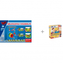 Купить конструктор quadro mobile 4 19 элементов и chicco настольная игра toy playroom 