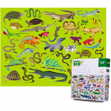 Купить пазл crocodile creek "36 животных" рептилиии и земноводные, 300 элементов ( id 10005190 )