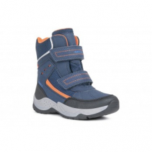 Купить ботинки зимние geox sentiero, синий, оранжевый mothercare 997269217