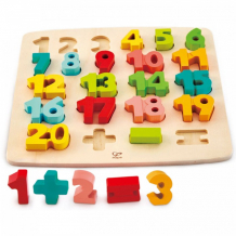Купить деревянная игрушка hape головоломка-мозаика математическая e1550_hp
