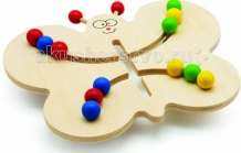 Купить деревянная игрушка мир деревянных игрушек лабиринт-бабочка д370