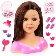 Купить bayer кукла модель для причесок с косметикой 27 см (брюнетка) 90088ak