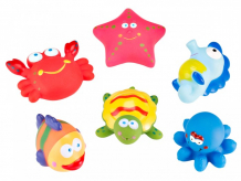 Купить roxy-kids набор игрушек для ванной морские обитатели rrt-811-2