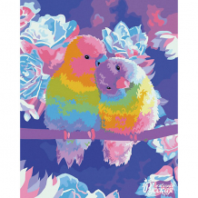 Купить набор для раскрашивания по номерам русская живопись "влюбленные попугаи" ( id 11928604 )