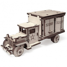 Купить деревянный конструктор армия россии "советский грузовик зис 5", фургон, 60 деталей ( id 11076817 )