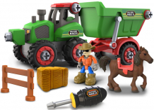 Купить nikko набор farm - трактор, прицеп и аксессуары 40081