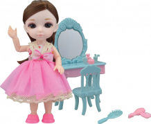 Купить funky toys игровой набор туалетный столик и кукла малышка лили 16 см ft72011