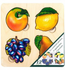 Купить рамка-вкладыш бэмби больше-меньше фрукты, 24 см ( id 10102794 )