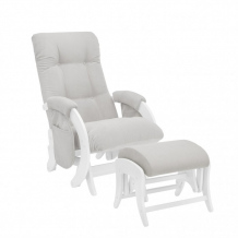 Купить кресло для мамы milli с карманами smile с пуфом uni молочный дуб 2510