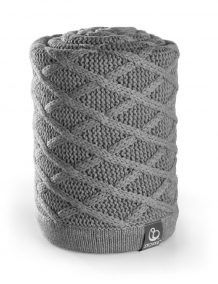 Купить одеяло stokke stroller knitted blanket с кнопками цвет серый stokke 996851864