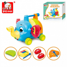 Купить развивающая игрушка bambini набор инструментов 5 в 1 слоник-музыкант 101000950