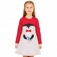 Купить платье апрель пингвин, цвет: серый/красный ( id 12520582 )