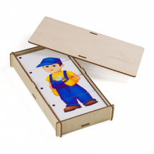 Купить деревянная игрушка сибирские игрушки собери картинку профессии 111201