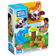 Купить конструктор mega bloks first builders "горки" панда, 14 деталей ( id 14642113 )