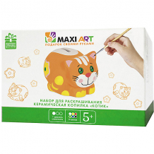 Купить набор для раскрашивания maxi art "керамическая копилка" котик ( id 13067526 )