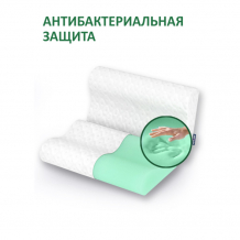 Купить intellecta подушка для взрослых green ergo mini с эффектом памяти и антибактериальной защитой intellectasleep706