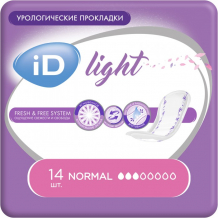 Купить id урологические прокладки light normal 14 шт. 905041550