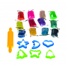Купить набор для детской лепки "тесто-пластилин" genio kids-art, 12 цветов genio kids-art 997014183