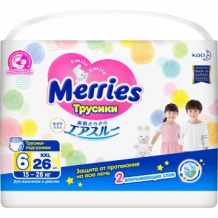 МERRIES Трусики-подгузники для детей XXL 15-28 кг / 26 шт Merries 996762887