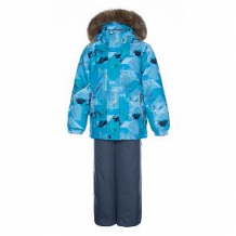 Купить комплект куртка/брюки huppa dante, цвет: голубой/т.серый ( id 10868909 )