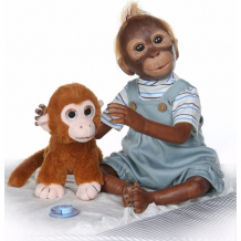 Купить sharktoys кукла мягконабивная реборн обезьяна тимон 50 см 21700002