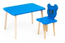 Купить polli tolli комплект детской мебели джери с голубым столиком 