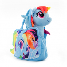 Купить мягкая игрушка yume пони в сумочке радуга my little pony 25 см 12078