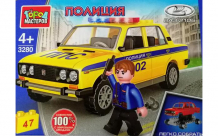 Конструктор Город мастеров lada-2106 полиция (47 деталей) 3280-KK