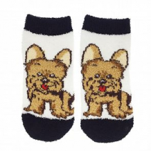 Купить носки hobby line, цвет: белый/коричневый ( id 11969002 )