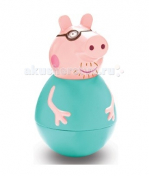 Купить свинка пеппа (peppa pig) фигурка-неваляшка папа свин 28798