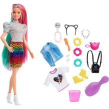 Купить mattel barbie grn81 барби кукла с разноцветными волосами
