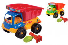 Купить zarrin toys автомобиль самосвал mountain truck + набор песочный g1/1