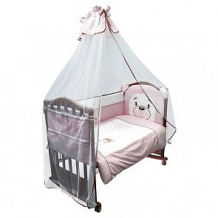 Купить сонный гномик комплект в кроватку умка 8 предметов, цвет: розовый ( id 10003440 )