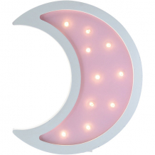 Купить светильник настенный ночной лучик «лунный месяц», розовый ( id 12370878 )