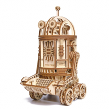 Купить wood trick механическая деревянная сборная модель космический робот уборщик 1234-88