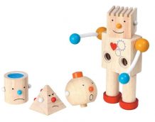 Купить деревянная игрушка plan toys конструктор робот 5183