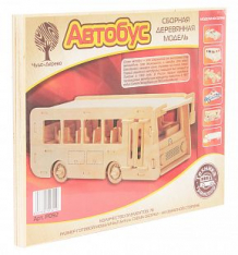 Купить сборная деревянная модель wooden toys автобус ( id 2959673 )