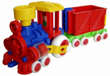Купить форма паровозик ромашка с вагоном детский сад 39 см с-118-ф
