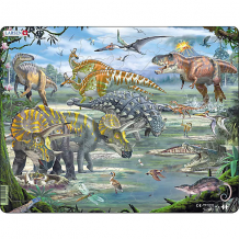 Купить пазл larsen "динозавры", 65 элементов ( id 4761477 )
