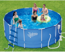 Купить бассейн polygroup каркасный бассейн summer escapes с фильтр-насосом и лестницей 366х122 см 10250 л p20-1248-b